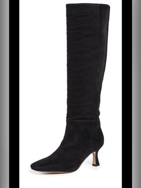 Sam Edelman Lillia Black Suede Boots 6.5